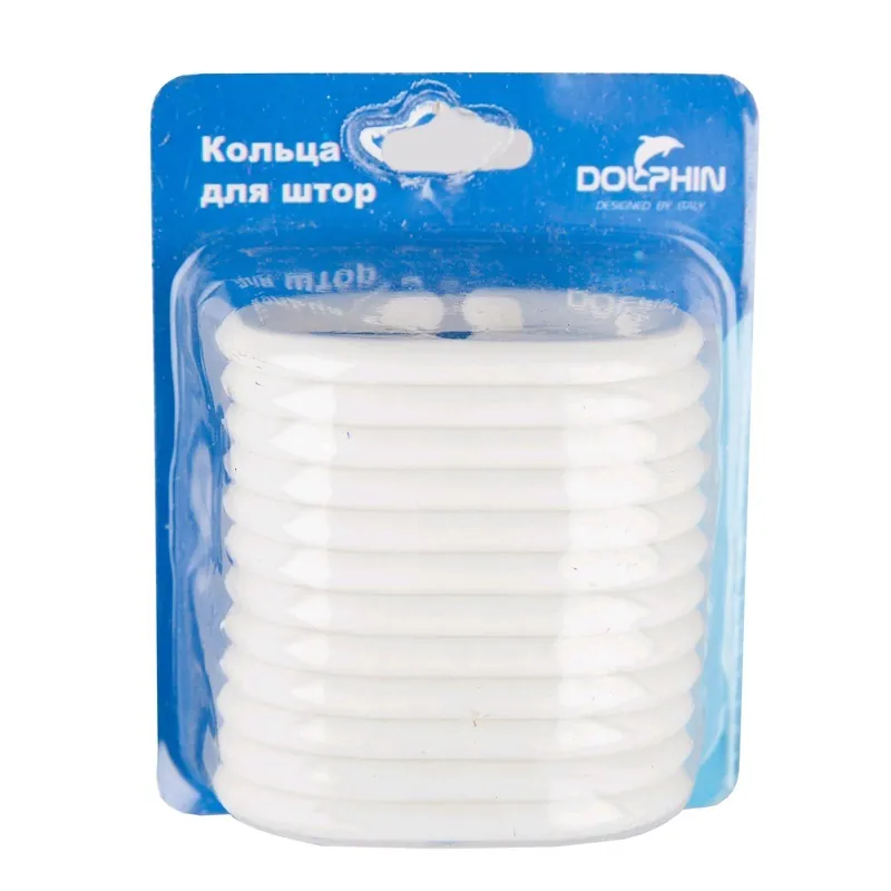 Набор колец для штор (белые) [104015]