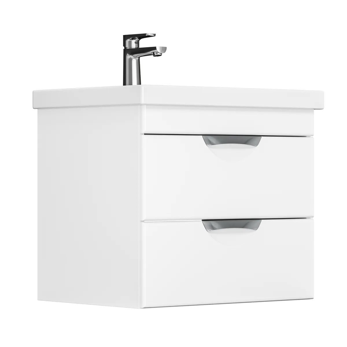 Тумба Аура для умывальника COMO 60 (2 ящика) подвесная GRADEONIKA