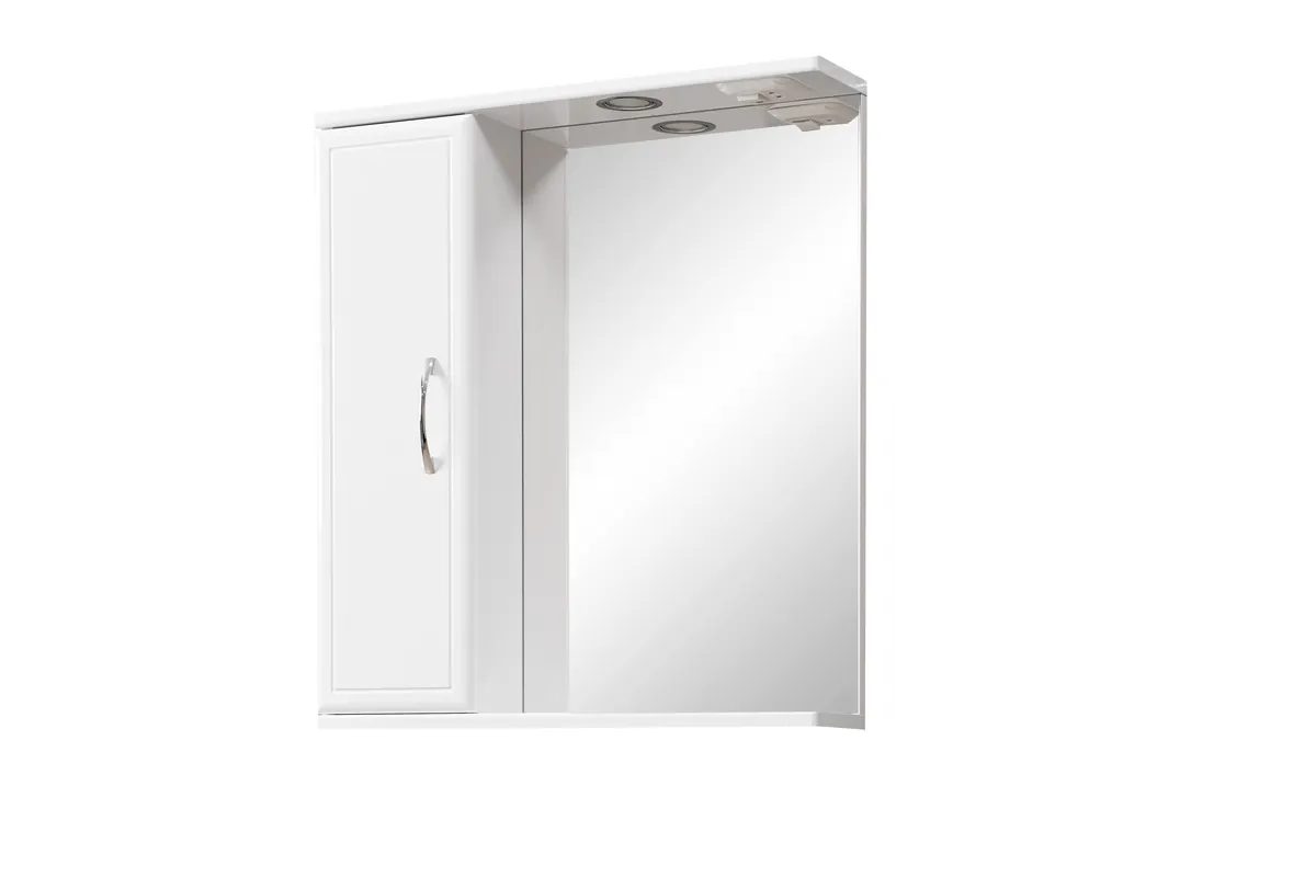 Шкаф зеркальный Спарта 600 с подсветкой, лев. GRADEONIKA