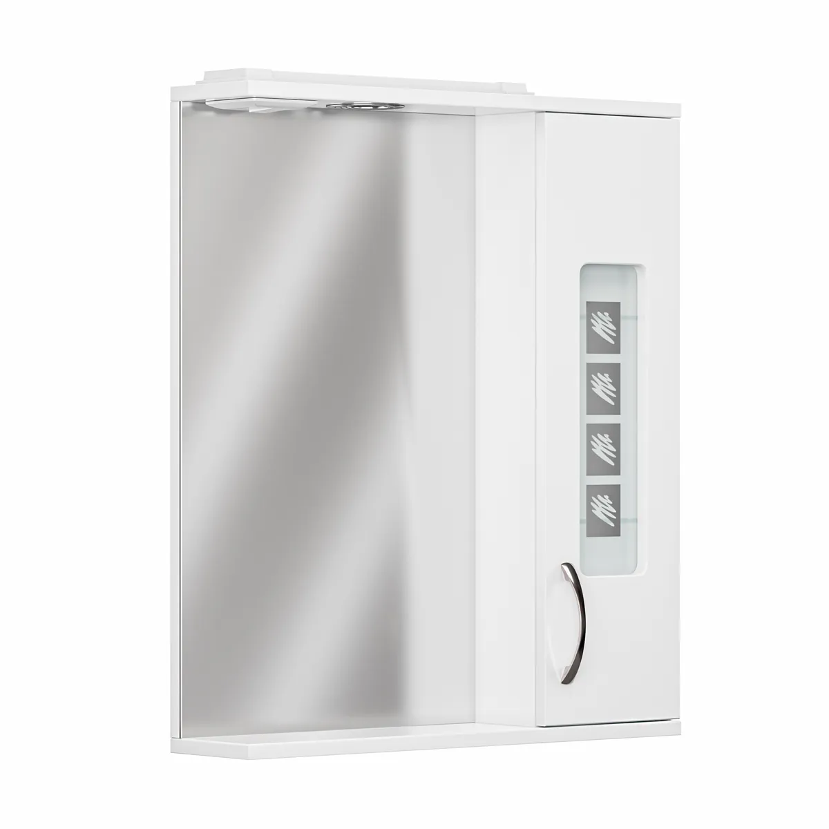 Шкаф зеркальный Деметра 600 с подсветкой, прав. GRADEONIKA