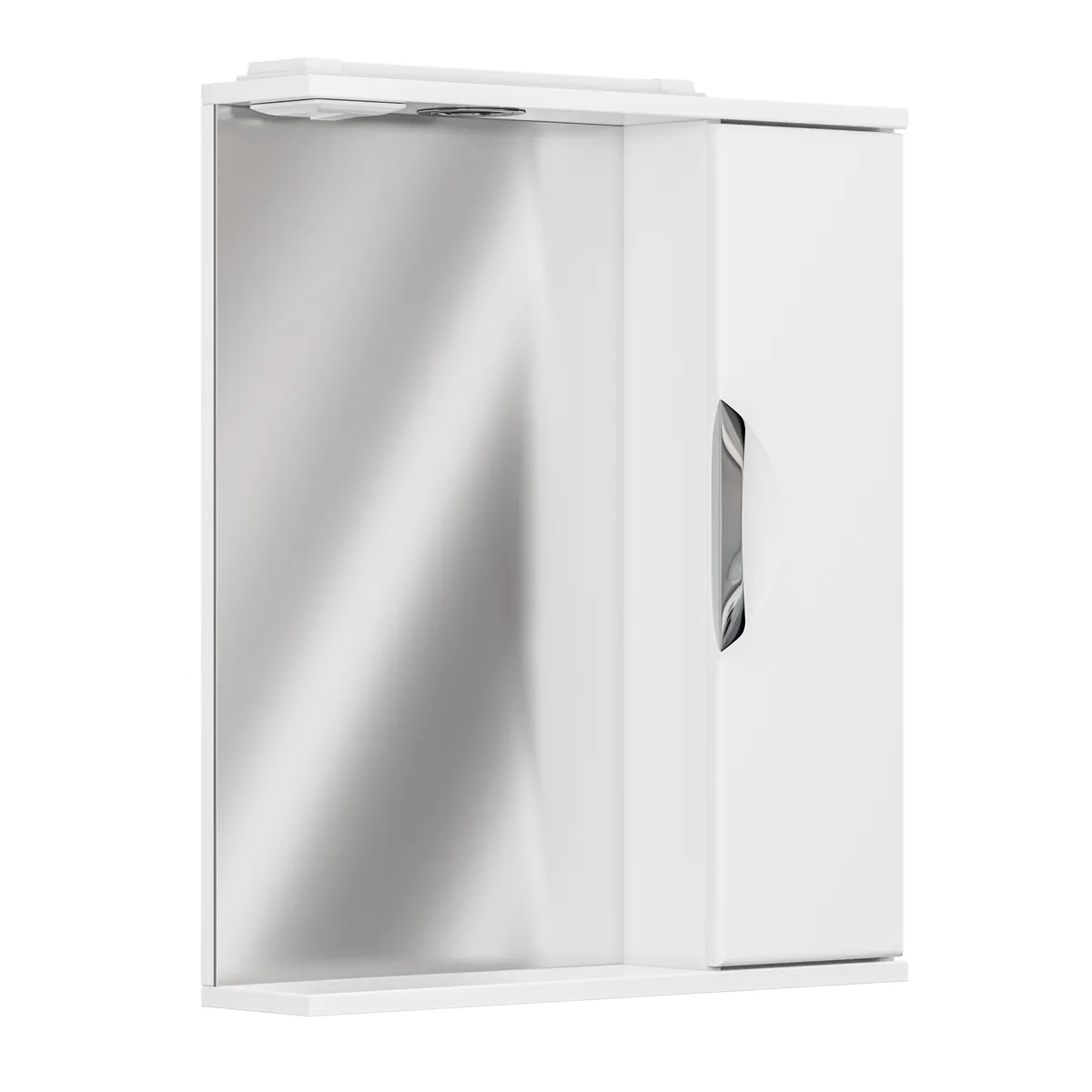 Шкаф зеркальный Аура 600 с подсветкой, прав. GRADEONIKA