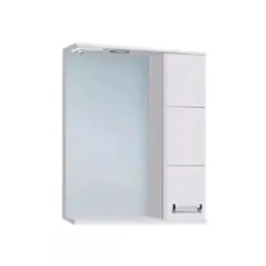 Шкаф зеркальный Афина 600Т с подсветкой, прав.  GRADEONIKA