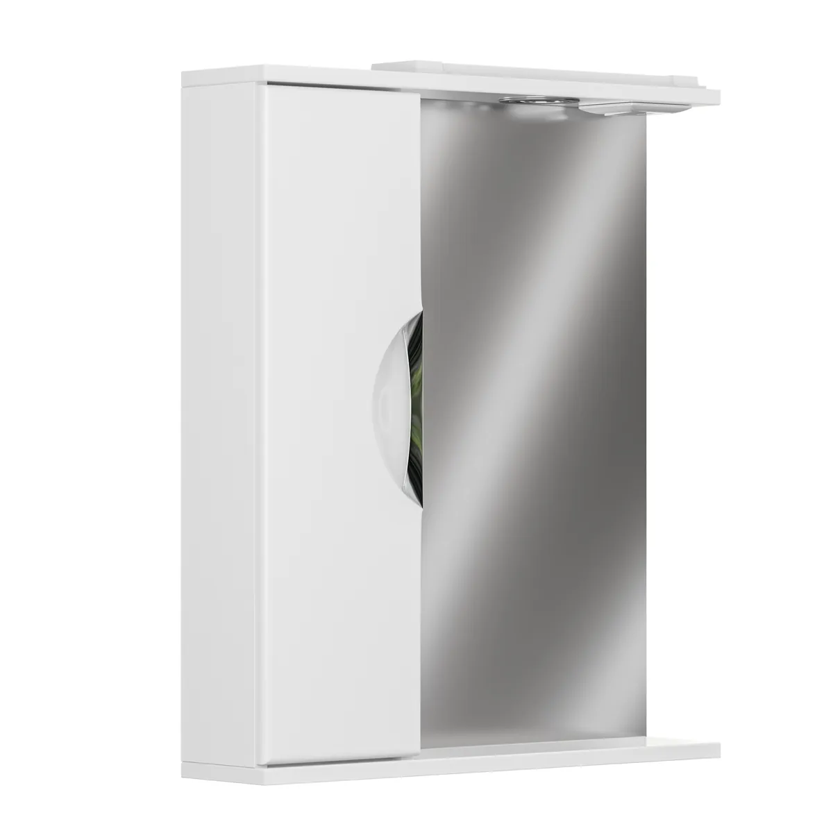 Шкаф зеркальный Аура 600 с подсветкой, левый GRADEONIKA