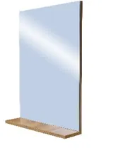 Зеркало Леда 550 с полочкой (дуб вотан) GRADEONIKA