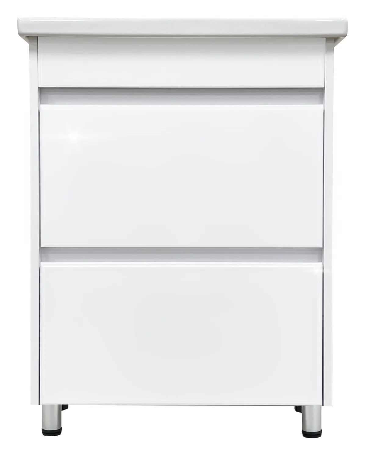 Тумба Зефир для умывальника COMO 60 2 ящ. белая GRADEONIKA