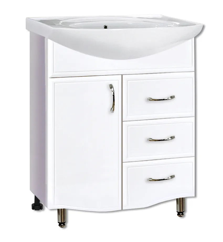 Тумба Спарта с умывальником 70 (3 ящика) GRADEONIKA