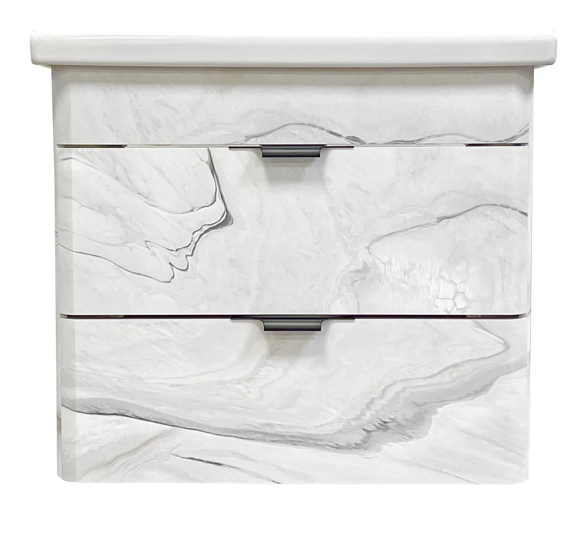 Тумба Даная для умывальника COMO 60 белый мрамор подвесная GRADEONIKA