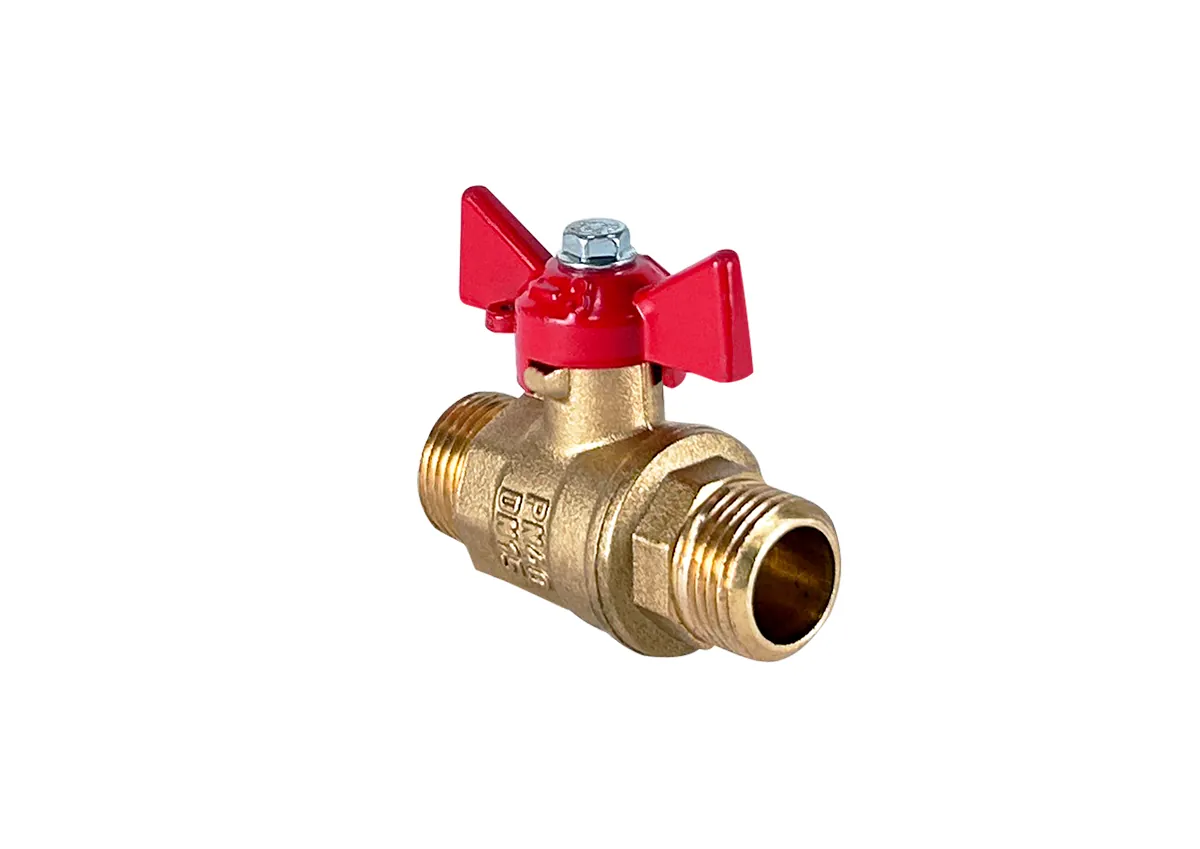 Кран шаровой Ду 20 НАР.-НАР. бабочка латунь Valfex VF.219.LB1.034.N/P59