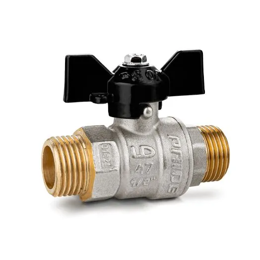 Кран шаровой Ду 15 НАР.-НАР. бабочка LD Pride 47.15.Н-Н.Б