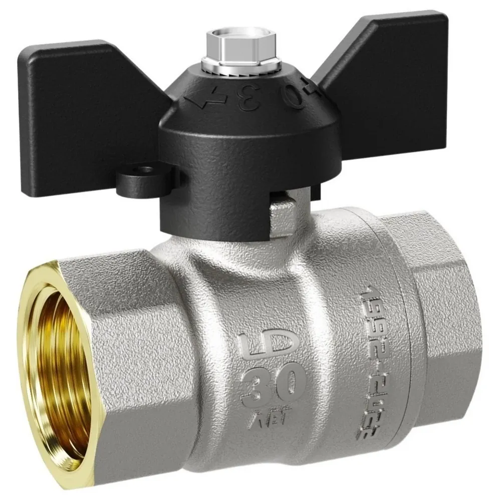 Кран шаровой Ду 25 вн.-вн. бабочка LD Pride 47.25.В-В.Б