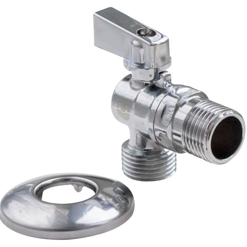 Кран для подкл. быт. приборов шаровой угловой Ду 15x20 нар.-нар. Valfex VF.392.N.05