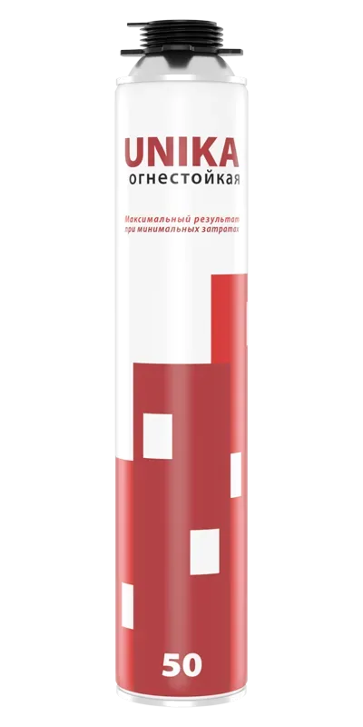 Пена монтажная UNIKA 50 огнестойкая 750мл