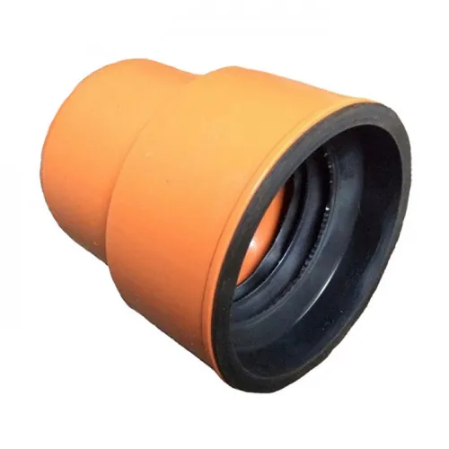 Переход НПВХ / чугун D 160 короткий (с манжетой)