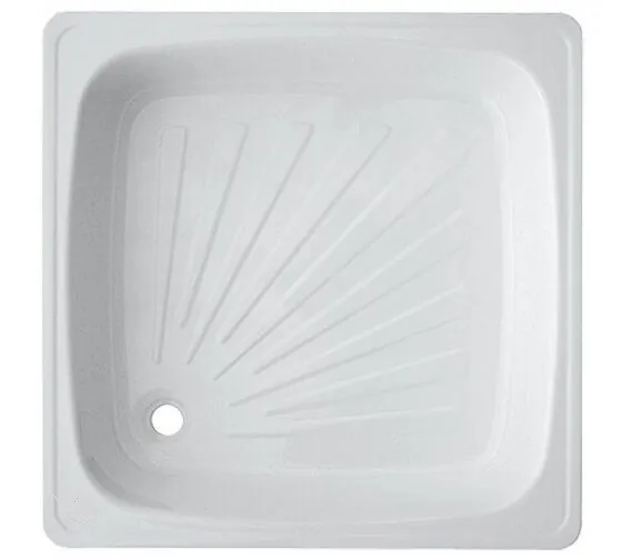 Поддон стальной  эмалированный для душевой кабины (800х800х150) Antika APS-80101