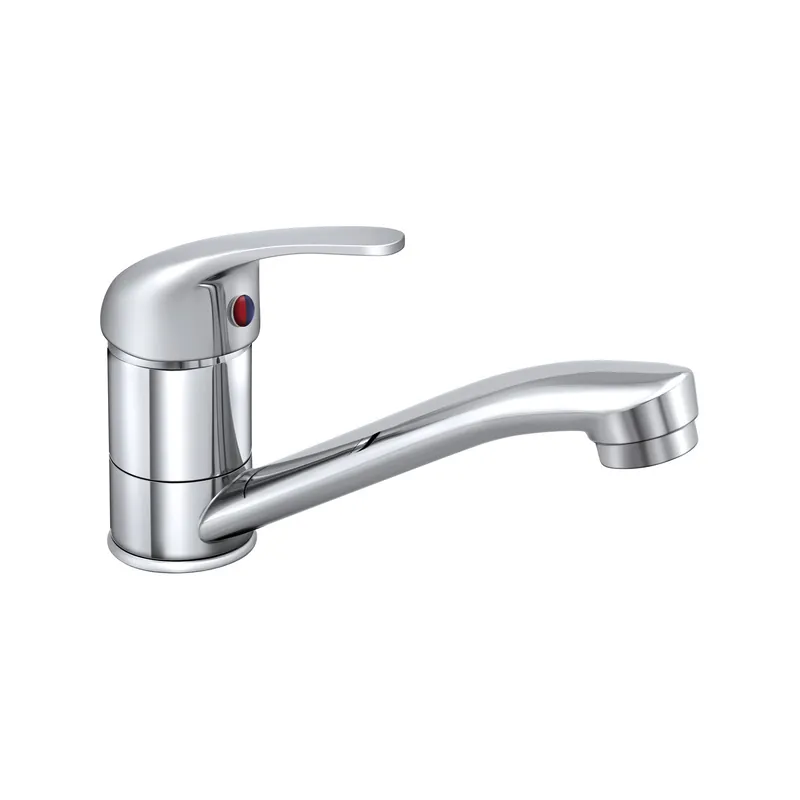 Смеситель для мойки шаровой, на шпильке, излив 15 см, Славен СЛ-ОД-П20