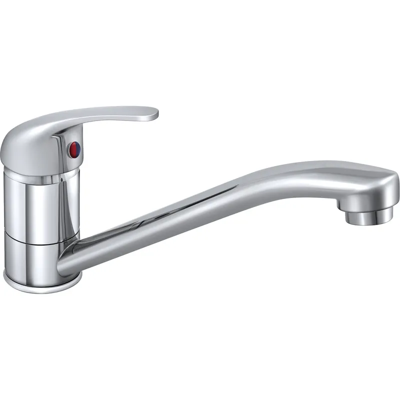 Смеситель для мойки шаровой, на шпильке, излив 25 см, Славен СЛ-ОД-П21