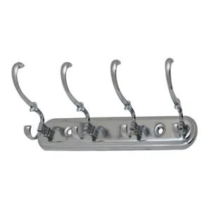 Крючки настенные на планке 4 шт. 04.08.02 (хром) [302026] thumbnail