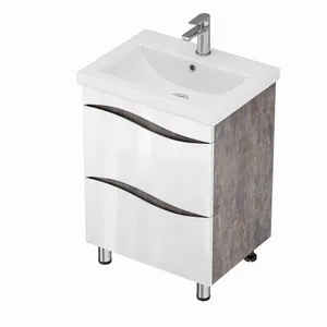 Тумба Афродита для умывальника  COMO 60 (2 ящика) цемент GRADEONIKA thumbnail