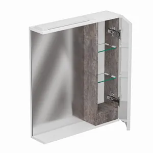 Шкаф зеркальный Афродита 60 с подсветкой цемент, правый GRADEONIKA thumbnail