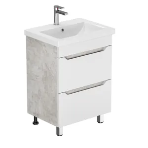 Тумба Феникс для умывальника СОМO 60 слейт 2 ящ. с  шар. нап. 350 мм с доводчиком  GRADEONIKA thumbnail