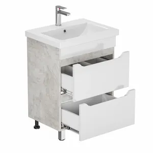Тумба Феникс для умывальника СОМO 60 слейт 2 ящ. с  шар. нап. 350 мм с доводчиком  GRADEONIKA thumbnail