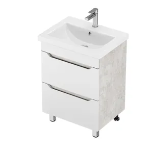 Тумба Феникс для умывальника СОМO 60 слейт 2 ящ. с  шар. нап. 350 мм с доводчиком  GRADEONIKA thumbnail