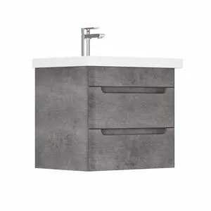 Тумба Пегас для умывальника COMO 60 бетон темный подвесная GRADEONIKA thumbnail