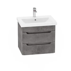 Тумба Пегас для умывальника COMO 60 бетон темный подвесная GRADEONIKA thumbnail