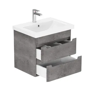 Тумба Пегас для умывальника COMO 60 бетон темный подвесная GRADEONIKA thumbnail