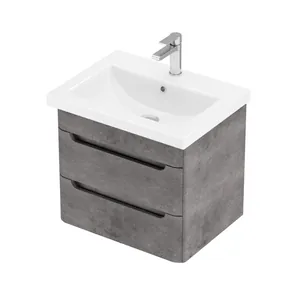 Тумба Пегас для умывальника COMO 60 бетон темный подвесная GRADEONIKA thumbnail