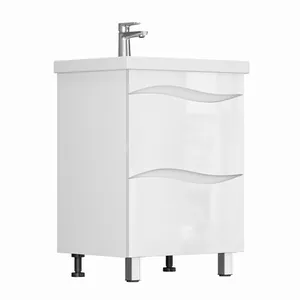 Тумба Афродита для умывальника  COMO 60 (2 ящика) белая GRADEONIKA