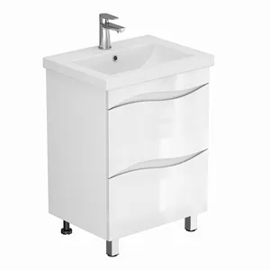 Тумба Афродита для умывальника  COMO 60 (2 ящика) белая GRADEONIKA thumbnail