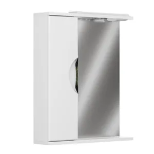 Шкаф зеркальный Аура 600 с подсветкой, левый GRADEONIKA thumbnail