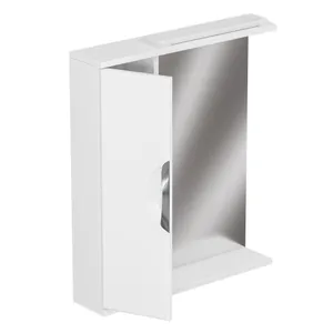 Шкаф зеркальный Аура 600 с подсветкой, левый GRADEONIKA thumbnail