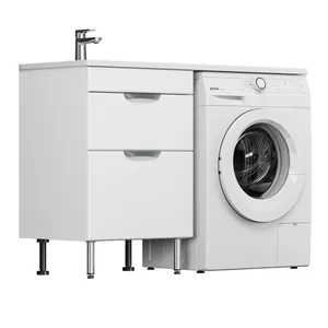 Тумба Аура для умывальника Марсал/Даллас 120 (2 ящика, универсальная) GRADEONIKA