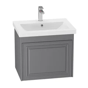Тумба Эллада для умывальника СОМO 60 серая 2 ящ. с шар. нап., push-to-open GRADEONIKA thumbnail
