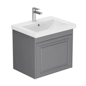 Тумба Эллада для умывальника СОМO 60 серая 2 ящ. с шар. нап., push-to-open GRADEONIKA thumbnail