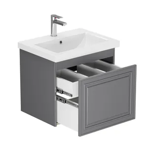 Тумба Эллада для умывальника СОМO 60 серая 2 ящ. с шар. нап., push-to-open GRADEONIKA thumbnail