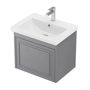 Тумба Эллада для умывальника СОМO 60 серая 2 ящ. с шар. нап., push-to-open GRADEONIKA thumbnail