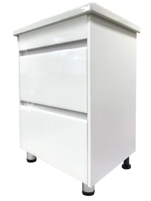 Тумба Зефир для умывальника COMO 60 2 ящ. белая GRADEONIKA thumbnail