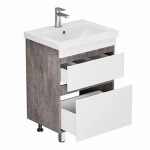 Тумба Кассандра для умывальника COMO 60 (цемент) (2 ящика) GRADEONIKA thumbnail