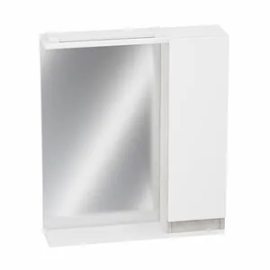 Шкаф зеркальный Кассандра 600 с подсветкой, прав. (слейт) GRADEONIKA thumbnail