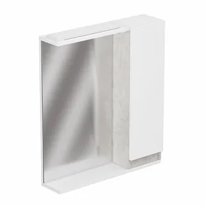 Шкаф зеркальный Кассандра 600 с подсветкой, прав. (слейт) GRADEONIKA thumbnail