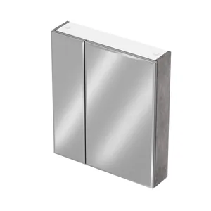 Шкаф зеркальный Пегас 600 бетон темный GRADEONIKA thumbnail