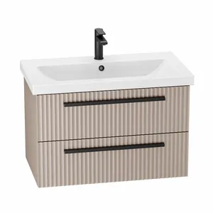 Тумба Пандора для умывальника COMO 80 тортора 2 ящика подвесная GRADEONIKA thumbnail