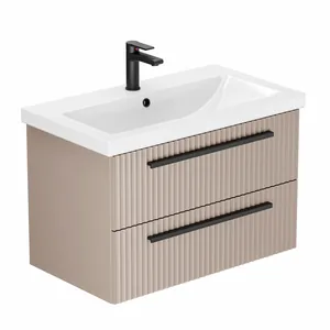 Тумба Пандора для умывальника COMO 80 тортора 2 ящика подвесная GRADEONIKA thumbnail