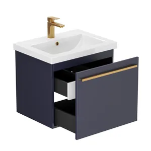 Тумба Калипсо для умывальника COMO 60 черника скрытый ящик подвесная GRADEONIKA thumbnail