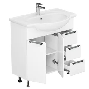 Тумба Аура с умывальником 80 (3 ящика) GRADEONIKA thumbnail