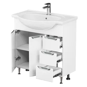 Тумба Аура с умывальником 80 (3 ящика) GRADEONIKA thumbnail