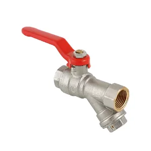 Кран шаровой с фильтром Ду 20 вн.-вн. ручка Base VT.292 thumbnail